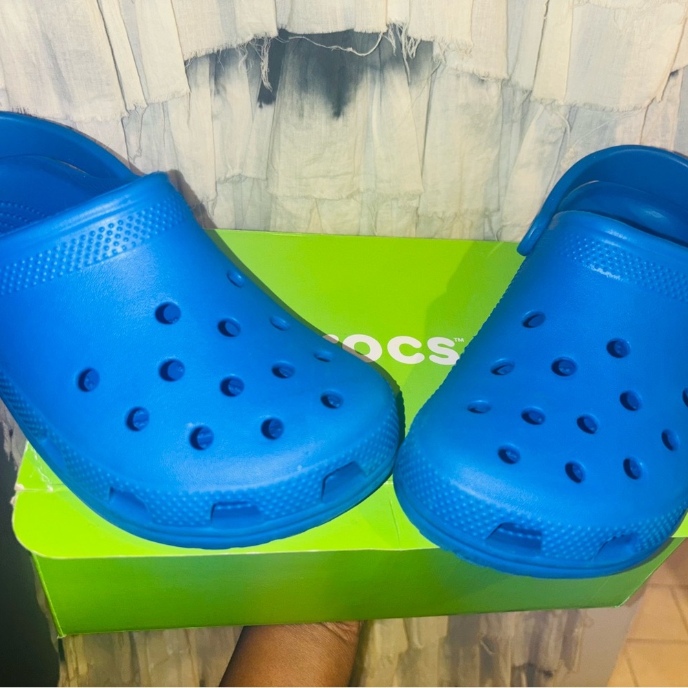 CROCS Blue Sandals with Signature Comfort